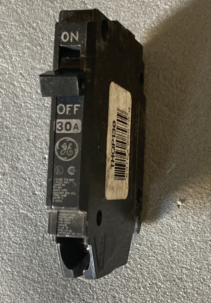 GE 30AMP Circuit Breaker THQP130 1 Pole 120/240V Type THQP Thin