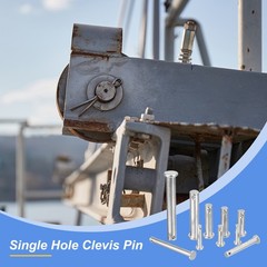 8Pcs 3/16″ x 2″ Single Hole Clevis Pins 304 Stainless Steel Flat Head Pins