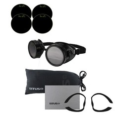 Titus Welding Goggles Glasses 4 Lens Set ARC MIG TIG GAS Oxy Cutting #7 #9=#16