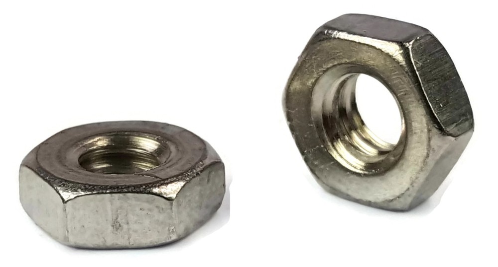 Stainless Steel Finish Hex Machine Screw Nut #10-24, Qty 1000