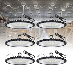 6 Pack 200W UFO LED High Bay Light – 21000 Lumens for Indoor/Outdoor Use