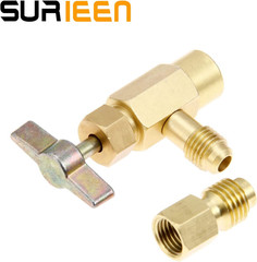 R134A Can Tap Valve with R134A Tank Adapter, 1/2″ to 1/4″ SAE Refrigerant Dispen