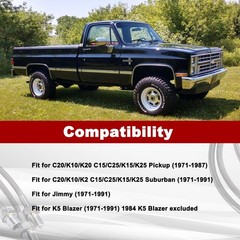 3PCS Stainless Steel Extended Brake Lines Fit Chevy GMC C K 1500 2500 4-6 Lift