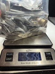 Large 6 pound lot of School Physics Lab weight discs most 2G & gram used