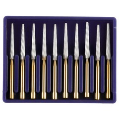 Dental Carbide Bur Orthodontic Debonding Finishing Tapper FG 8104 Tungsten Steel