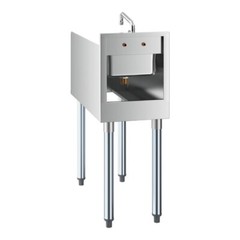 26″W x 12″L Stainless Steel Restaurant Underbar Blender Station with Dump Sink