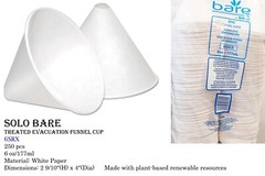 Funnel Cup Evacuation Solo Bare 6 oz/177 ml, 250/500 pcs