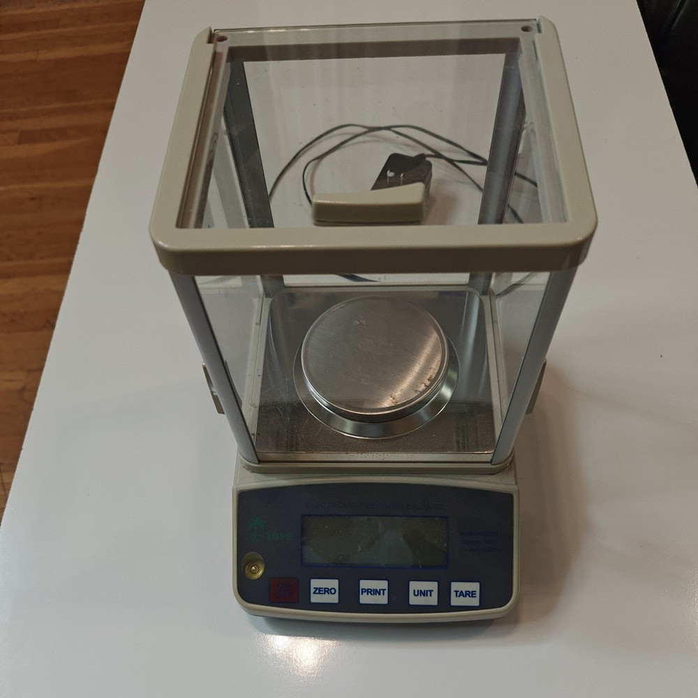 Tree HRB 303 Analytical Scale – 0.001g Precision, Dual Display, Draft Shield