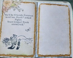 Junk Journal Booklet “WINNIE THE POOH” Retro Classic Storybook Style LG 9×6 40p