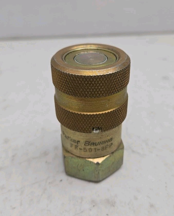 Parker Bruning FF-501-8FP Flat Face Quick Coupling 1/2″ Fnpt FF Series New