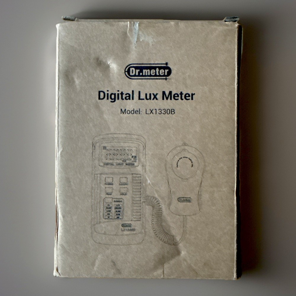 Dr. Meter LX1330B Digital Lux Light Meter 0.1-200,000 Lux Measurement Range