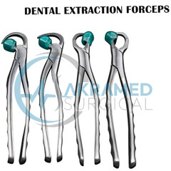 Dental Extraction Physics Forceps Standard Series Set of 4 Pcs with Bumpers