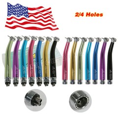 USA Dental High Speed Handpiece Single water spray Air Turbine 2/4Holes