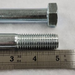 (Qty 10) 3/4-10 x 5″ Hex Head Bolts Cap Screws Grade 5 Steel Zinc Plated (PT)