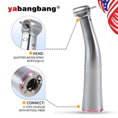 Dental LED 1:5 Fiber Optic LED /NO LED Contra Angle Handpiece Internal 4 spray