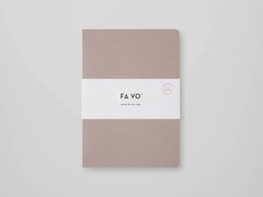 Fa Vo DOTTED Pink 100% Recycled Paper Notebook 140 pages 90 gsm paper