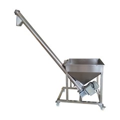 110V 1.1KW Spiral Powder Automatic Feeding Machine 100L Conveyor Height 1.7M