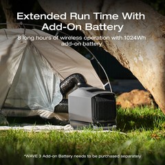 EcoFlow Wave 3 Portable Air Conditioner for Outdoor Tent Camping RVs Home Use