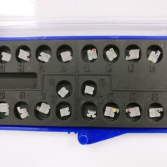 Easyinsmile Dental Ceramic Orthodontic Brackets Clear Roth/MBT 022 20pcs/kit