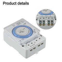 Gray White TB388 Timer Switch for Advertising Lights and Industrial Equipment