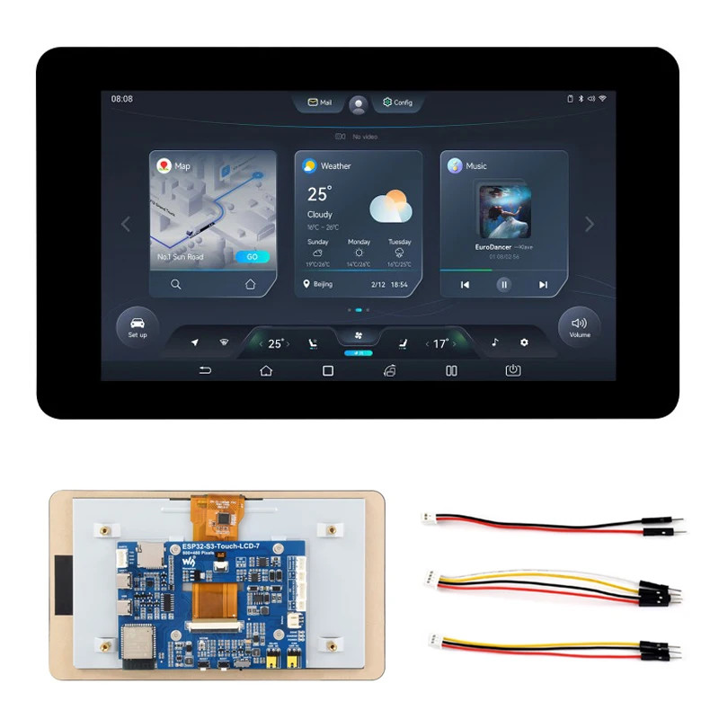 ESP32-S3 7Inch Touch LCD Display Development Board 800×480 WiFi&BT For GUI LVGL