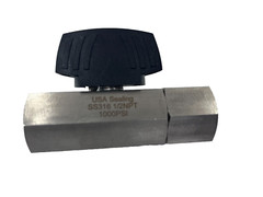 USA Sealing SS316 Compact Body Ball Valve 1/2″ NPTF 10000 PSI