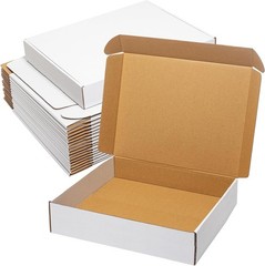 Sturdy 3-Layer White Shipping Boxes – Ideal for Small Business Mailing