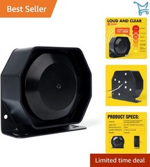 Siren Speaker Compact 200W Aluminum Wall Mount Outdoor Waterproof Portable
