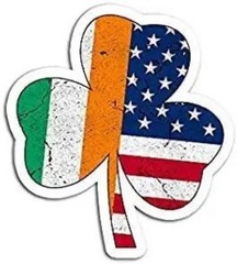 2-Pack Shamrock Flag Stickers, 5 Inch – for Car Bumper, Truck, Style: Shamrock