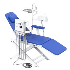 Dental Portable Mobile Folding Chair Air Turbine Unit/Low Speed Handpiece 4Holes