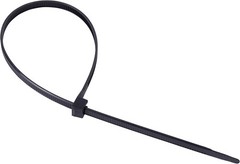 Secure 4 Inch Nylon Cable Ties, UV Resistant, 18 lb, 100 Pack for Organizing
