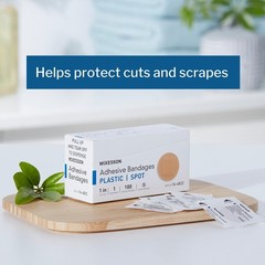 MCK48222000 – Mckesson Brand Adhesive Spot Bandage 100 Count (Pack of 1)