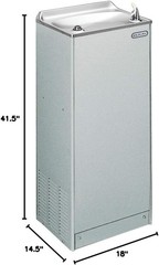 Elkay EFA8L1Z Water Cooler Floor Mount Non-Filtered 8 GPH Light Gray Granite