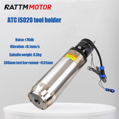 2.2KW/3KW ISO20 ATC Spindle Water Cooled Automatic Tool Change 24000rpm 40000rpm
