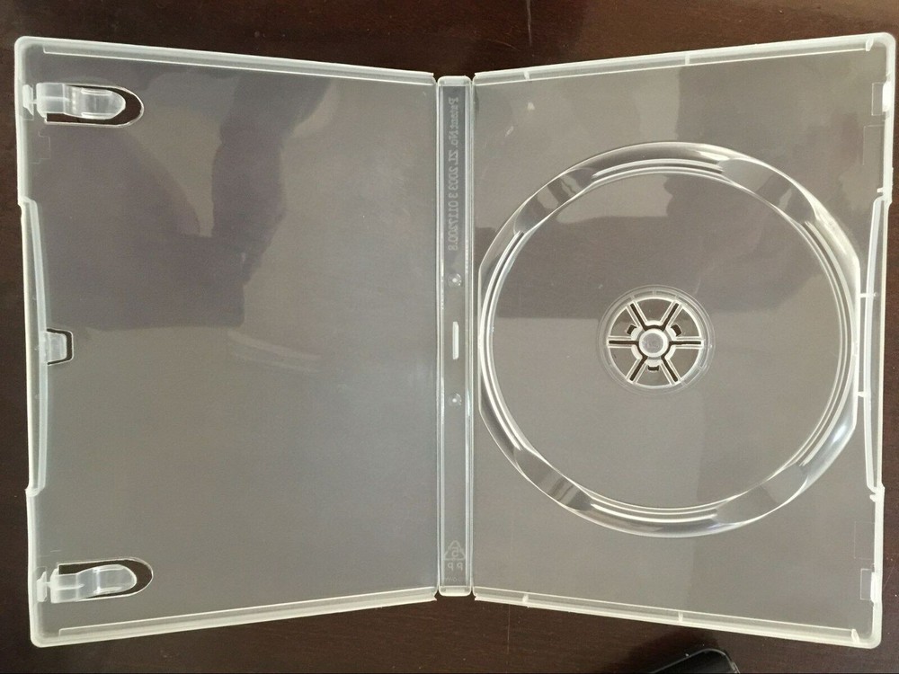 100 NEW TOP QUALITY 14MM SUPER CLEAR SINGLE PATENTED DVD CASES-PSD23