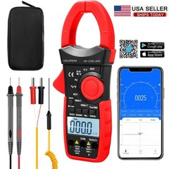 True RMS Digital Clamp Meter Multimeter AutoRanging AC DC Current Volt Amp Meter