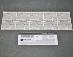(20) GE Lamps 2′ Linear LED Bulb LED9BDT8/G2/840, Type B, T8, 4000k, 1200 lumen