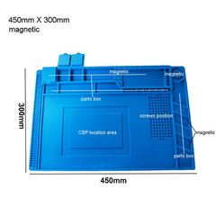 Silicone Soldering Mat Pad Desk Platform for Welding Station Iron Phone PC Repai