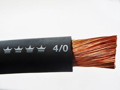 10′ 4/0 EXCELENE WELDING CABLE BLACK MADE IN USA 600V UP TO 600 AMPS