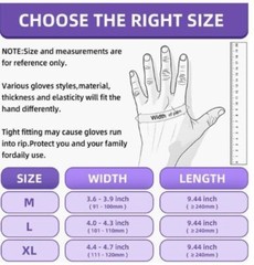 S&G Black Nitrile Gloves Latex Powder Free 3 Mil 2x100pcs 1000pcs XS/S/M/L/XL