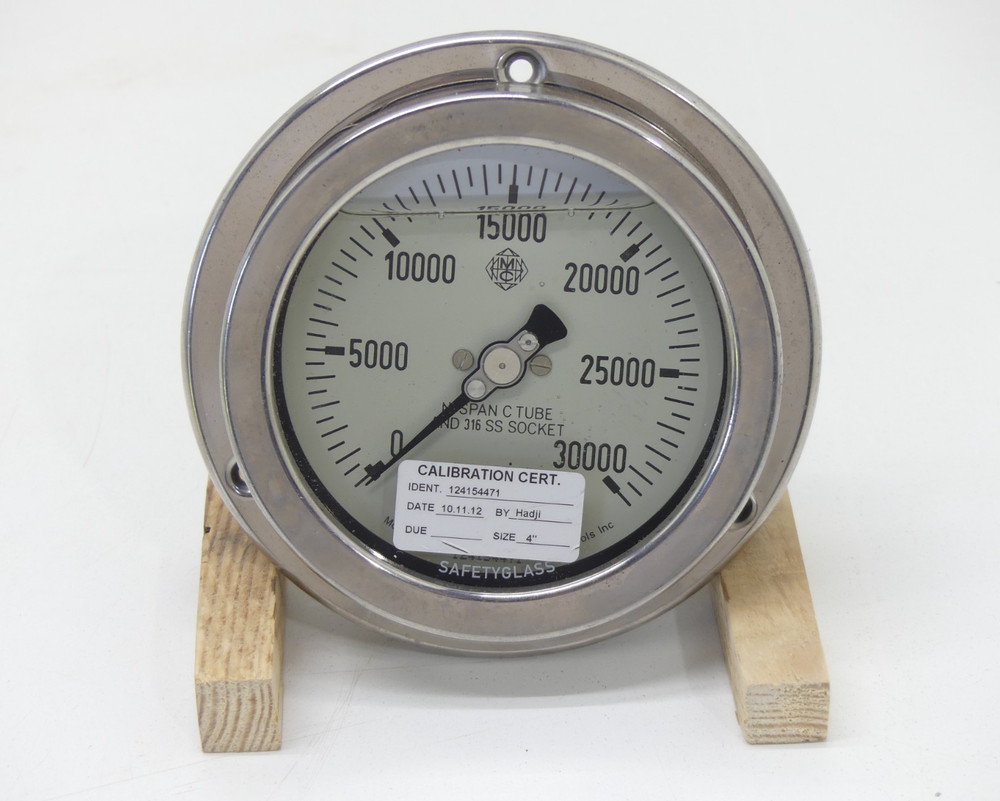 McDaniel AB NI Span C Tube And 316 SS Socket 30,000 PSI 4″ Gauge