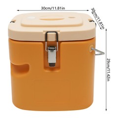 2.5 Gal Insulated Soup Container Commercial Food Warmer Food Warmer & Cover