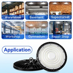 12Pcs 400W UFO Led High Bay Light Commercial Industrial Warehouse Gym Shop Light
