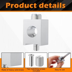 Blulu 4 Pieces #4-2/0 Neutral Lug Kit Aluminum Grounding Lugs