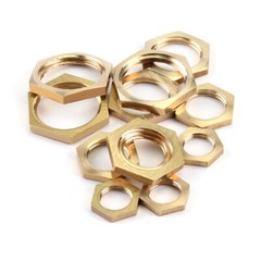 Brass Lock Hex Nuts Gas Hose Pipe Fitting Connector NPT Female Thread 1/8″-1/2“