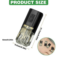 50 Pcs Double-Wire Plug-in Connector Led Light Strip Fast Connectorswith 2 Pin