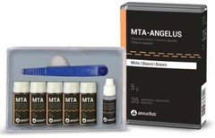 MTA Angelus White Reparative Cement: 5 x 1g Vials, 3ml Distilled Water & scoop
