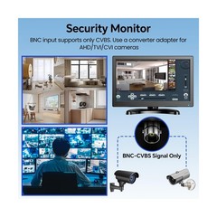 Eyoyo CCTV Monitor 12 Inch Small Computer Monitors 1920x1080P Mini LED Displa…