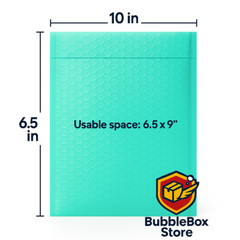 #0 6×10 (6×9)TEAL Poly Bubble Mailer Padded Envelope Shipping Bag 25,50,100,250