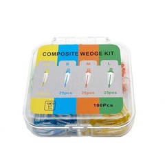 Disposable Plastic Wave Shape Dental Tooth Gap Composite Interdental Wedge Mixed